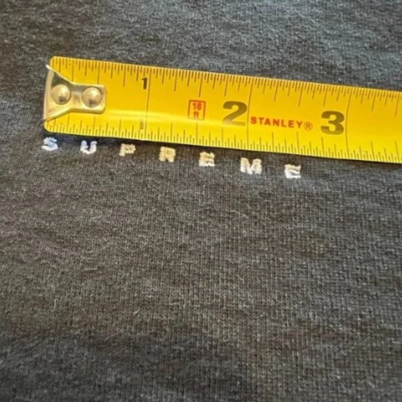 Supreme Micro Logo Black Hooded Sweatshirt - Picture 14 of 14